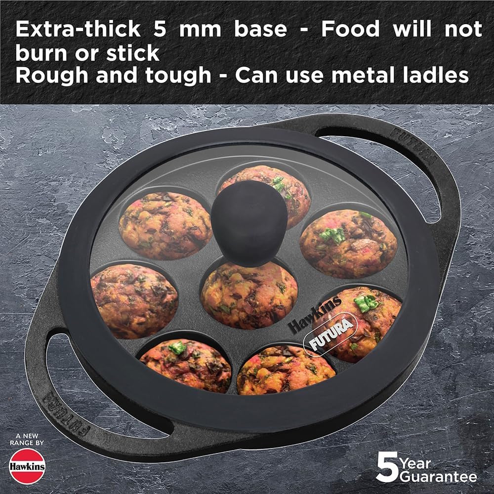 Hawkins Cast Iron Appe Pan 16cm w Lid CIAP16G