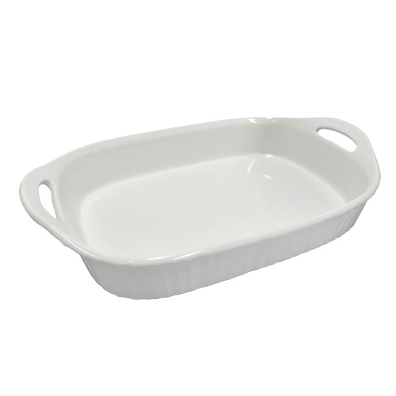 Corningware Etch White 2.85L Oblong Baking Dish