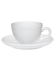 Maxwell Williams White Basics Rococo Demi Cup & Saucer 90ML