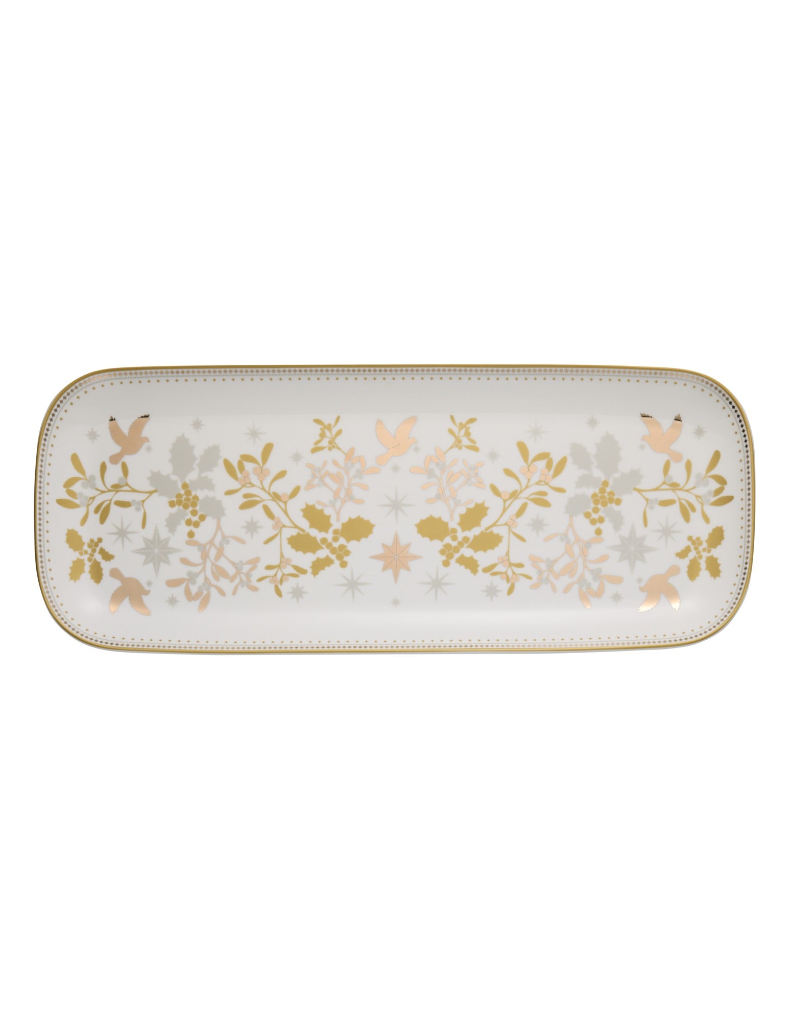 Maxwell & Williams White Christmas Oblong Platter 41x17cm Gift Boxed