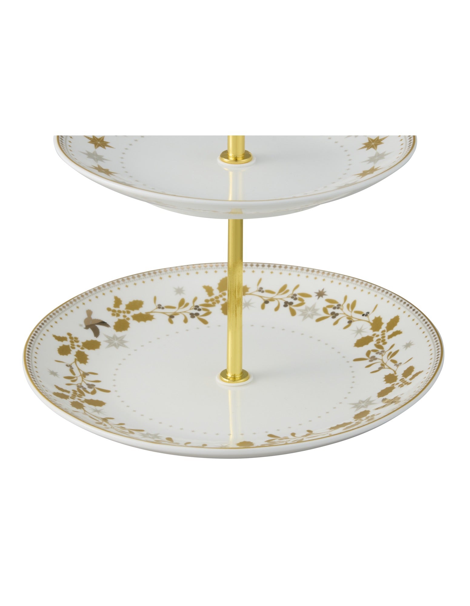 Maxwell & Williams White Christmas 2 Tiered Cake Stand 15/19x22cm Gift Boxed