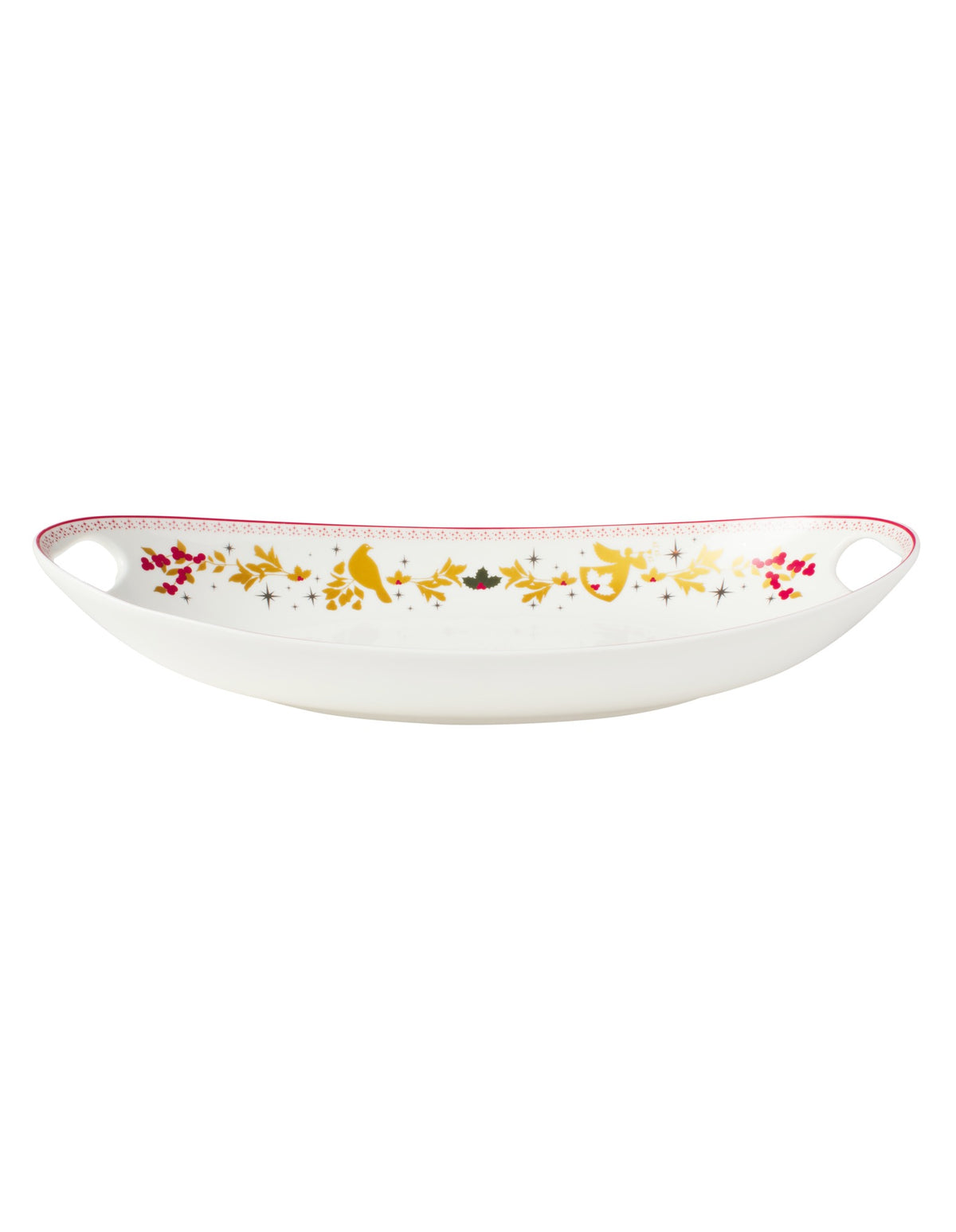 Maxwell & Williams  White Christmas 2026 Handled Oval Bowl 41.5x21.5x8cm Gift Boxed