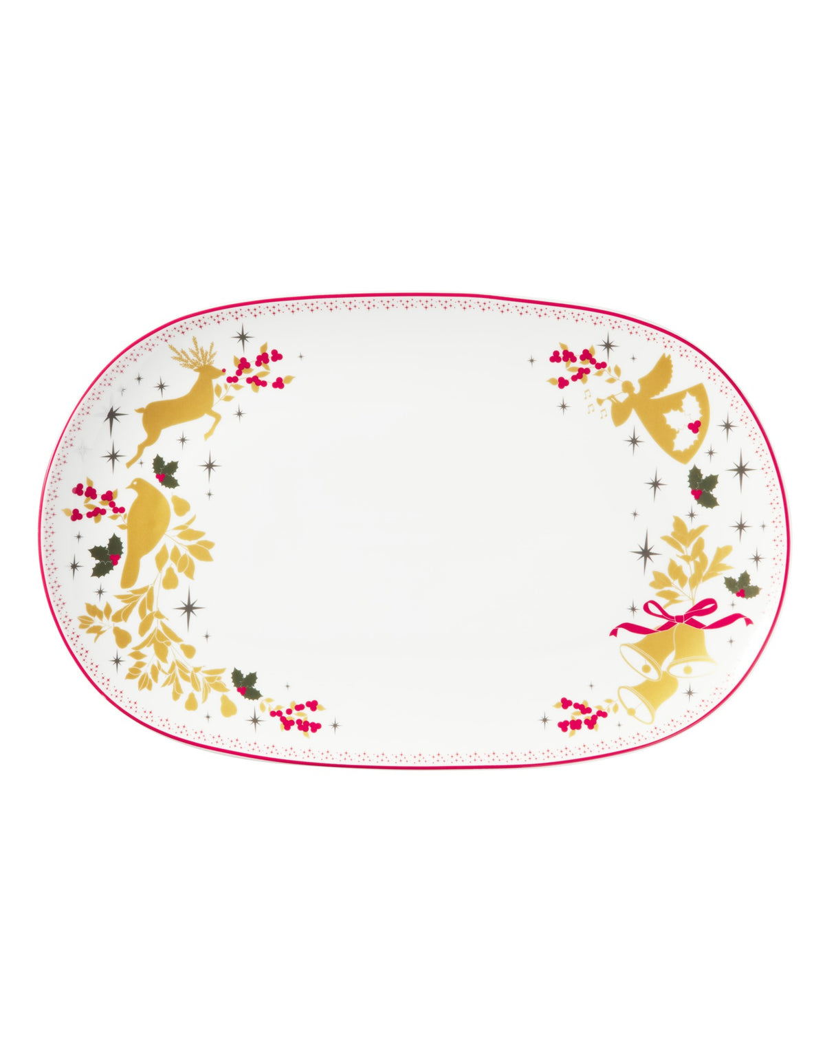 Maxwell & Williams White Christmas 2026 Oblong Platter 36.5x23cm Gift Boxed