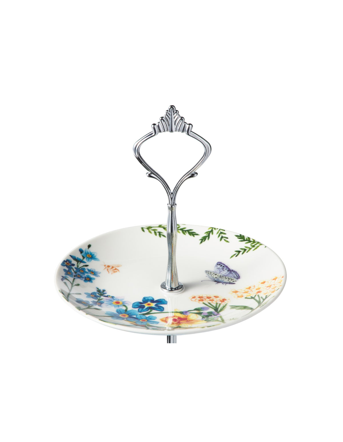 Maxwell & Williams Fluttering Meadow 2 Tiered Cake Stand 15/19x26cm Gift Boxed