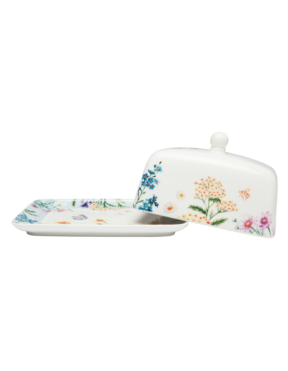 Maxwell & Williams Fluttering Meadow Butter Dish 17.5x13x11cm Gift Boxed