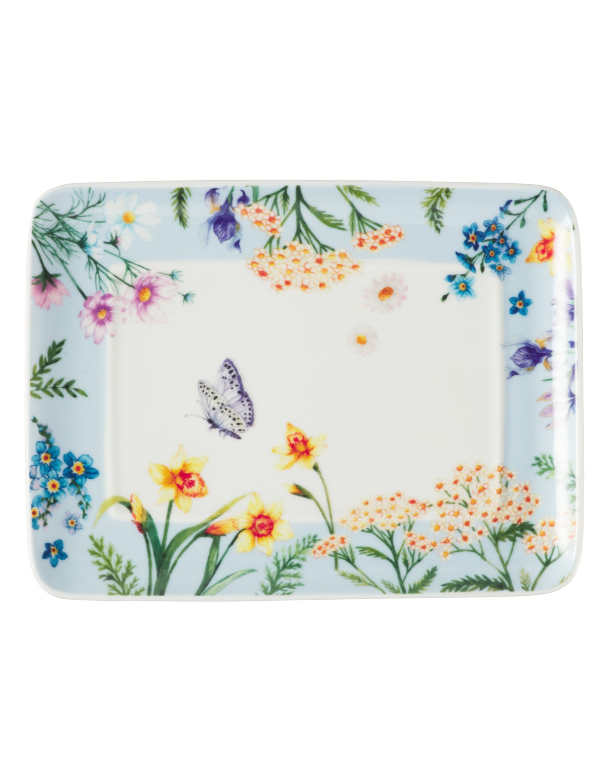 Maxwell & Williams Fluttering Meadow Butter Dish 17.5x13x11cm Gift Boxed