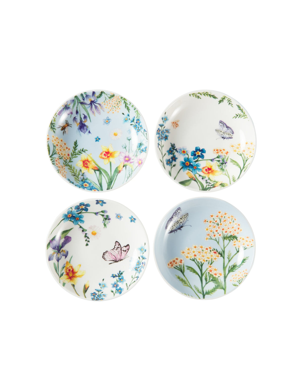 Maxwell & Williams Fluttering Meadow Dish 12cm Set of 4 Assorted Gift Boxed