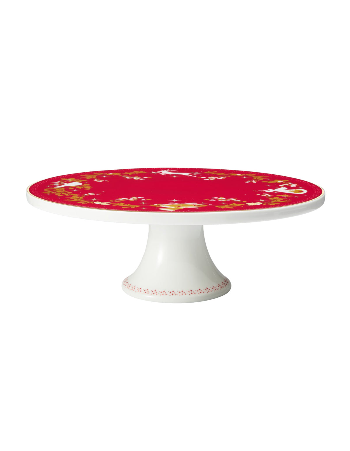Maxwell & Williams  White Christmas 2026 Footed Cake Stand 28cm Gift Boxed