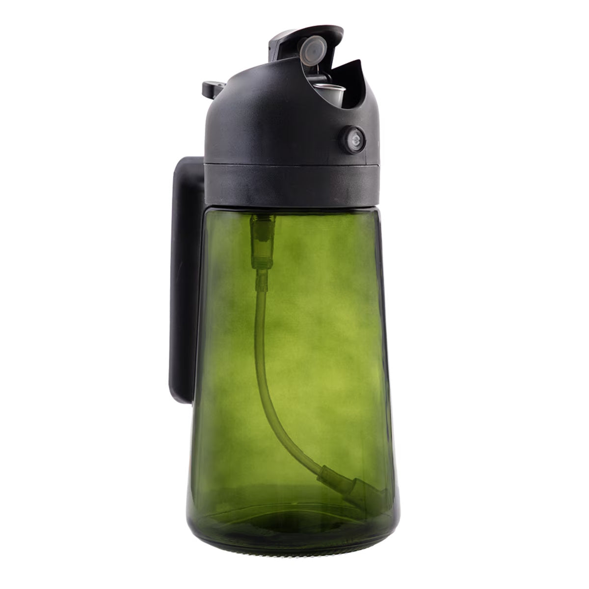 Appetito Dual Function Oil Sprayer & Pourer W/ Green Glass - Black