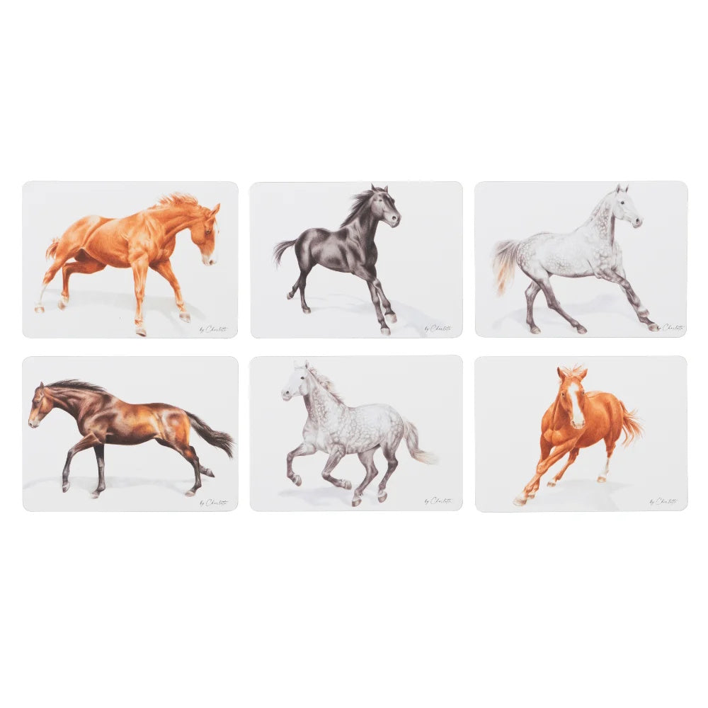 Ashdene Horses By Charlotte Set Of 6 Placemats