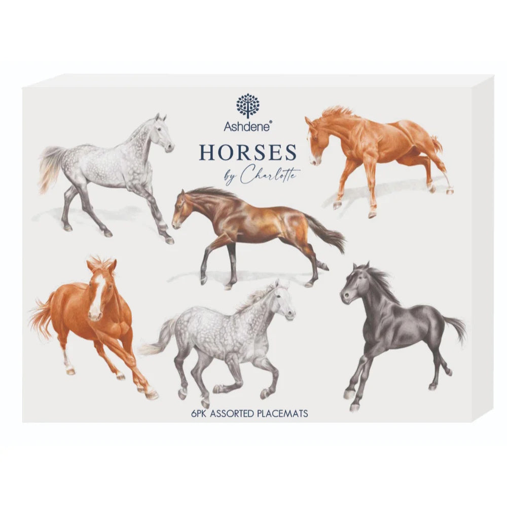 Ashdene Horses By Charlotte Set Of 6 Placemats