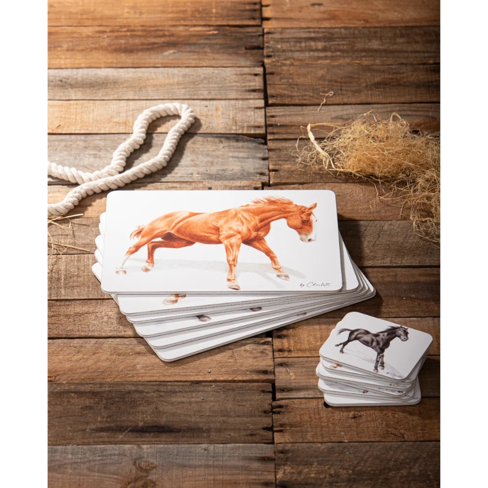 Ashdene Horses By Charlotte Set Of 6 Placemats