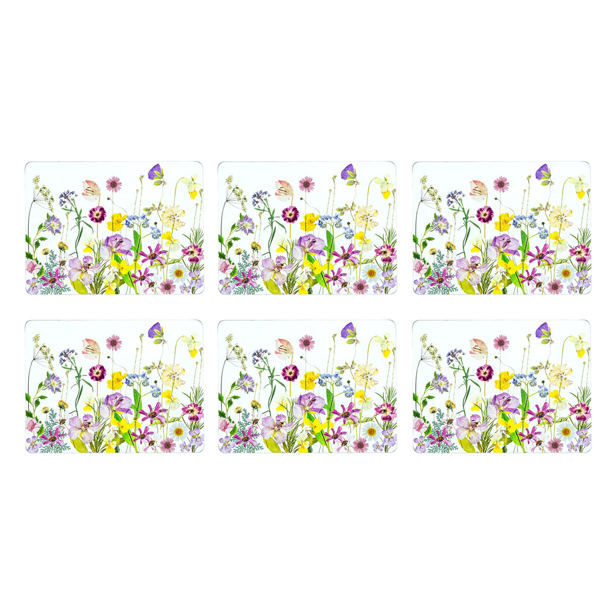 Ashdene Pressed Flowers Placemats (Set of 6)