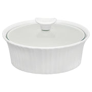 Corningware French White 1.4L Round Covered Casserole