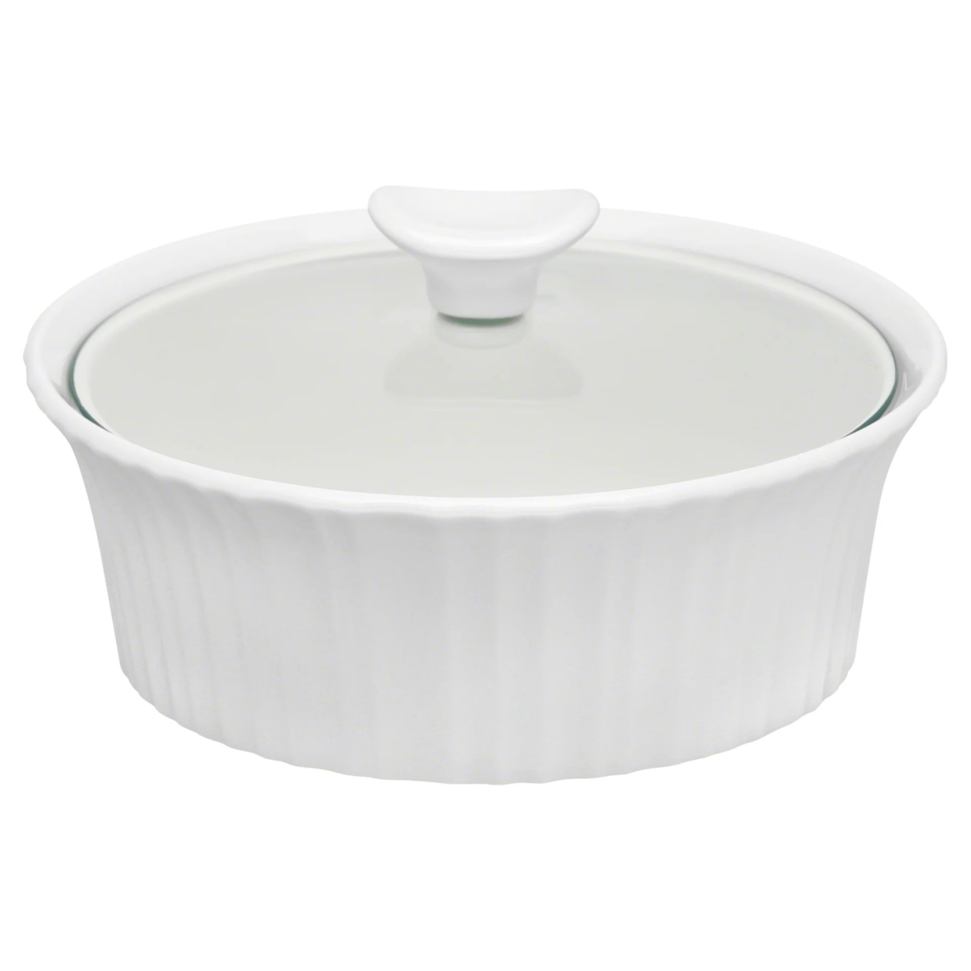Corningware French White 1.4L Round Covered Casserole