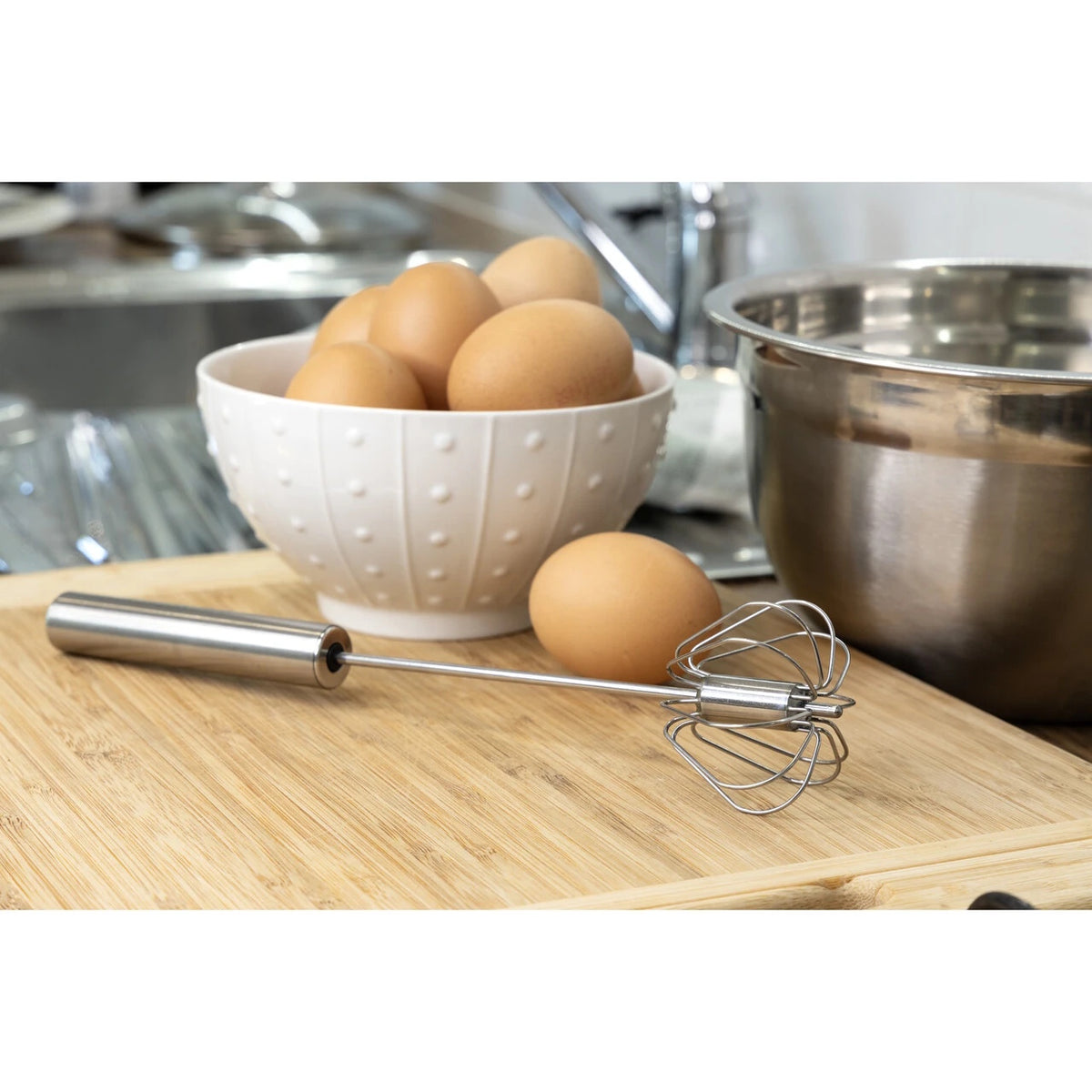 Cuisena Semi Auto Whisk SS - 25.5cm