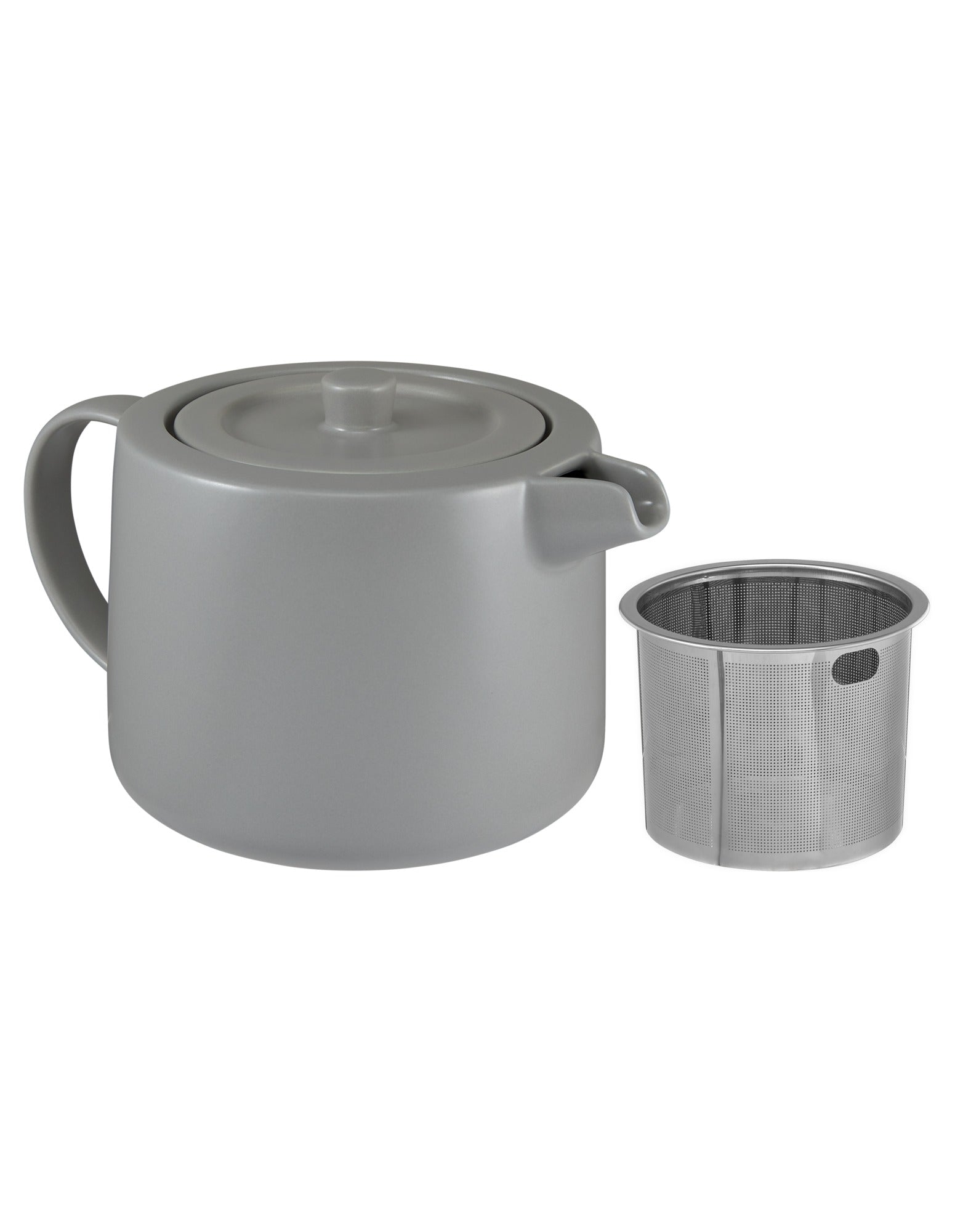 Maxwell & Williams Cafe Life Teapot With Infuser 1L Grey Gift Boxed