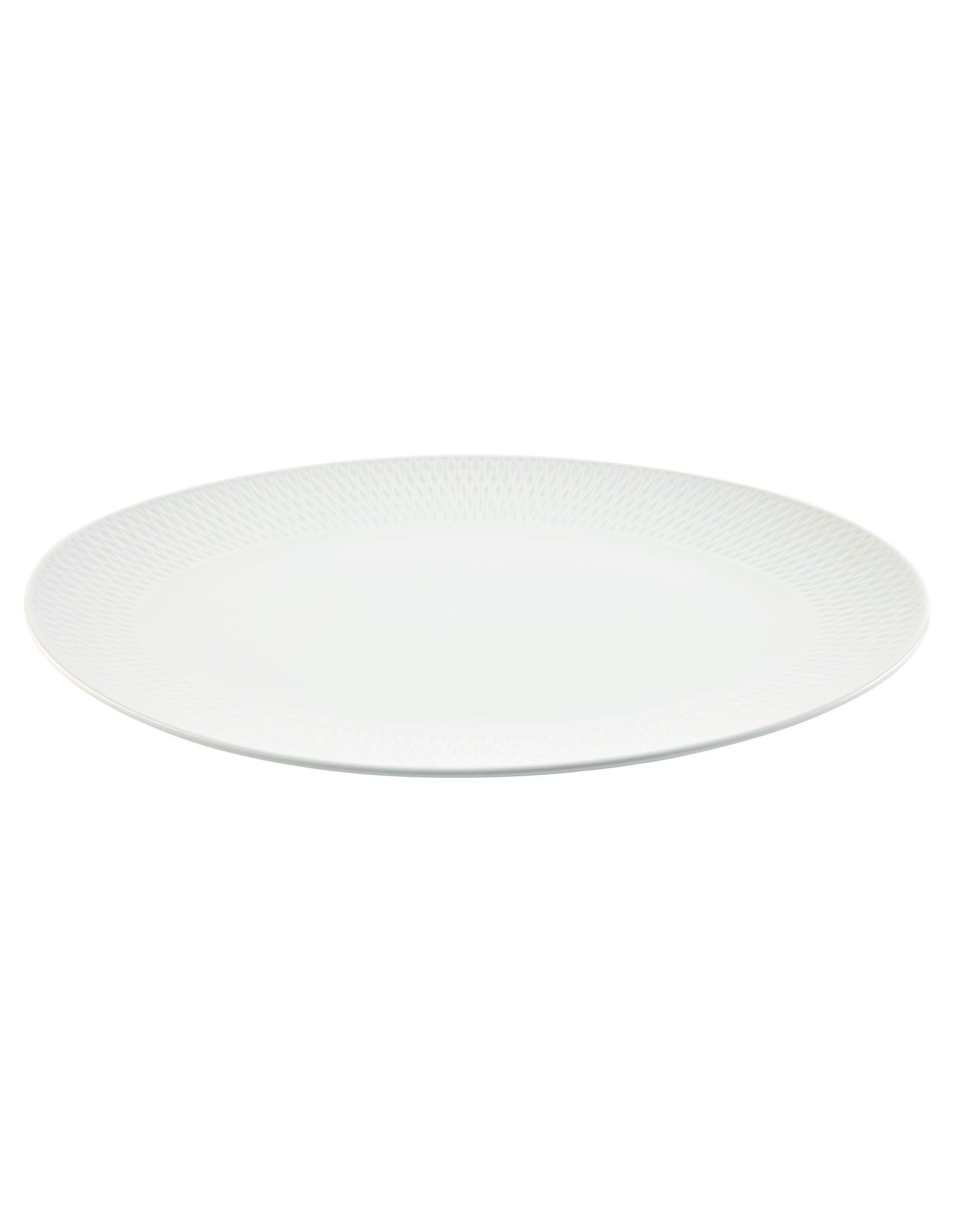 Maxwell & Williams White Basics Diamonds Oval Platter 44x32cm Gift Boxed
