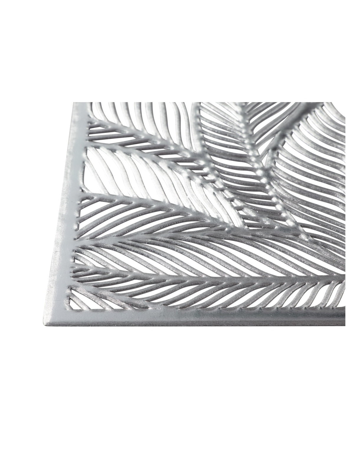 Maxwell & Williams Table Accents Cut-Out Placemat 45x30cm Leaf Silver