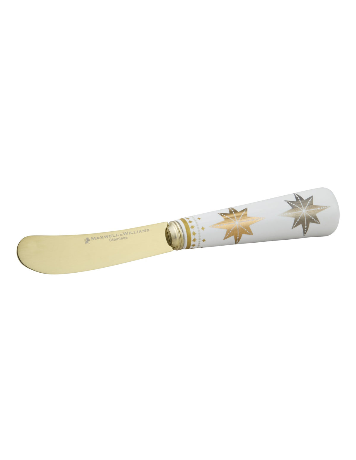 Maxwell & Williams White Christmas Spreader & Cheese Knife Set Gift Boxed