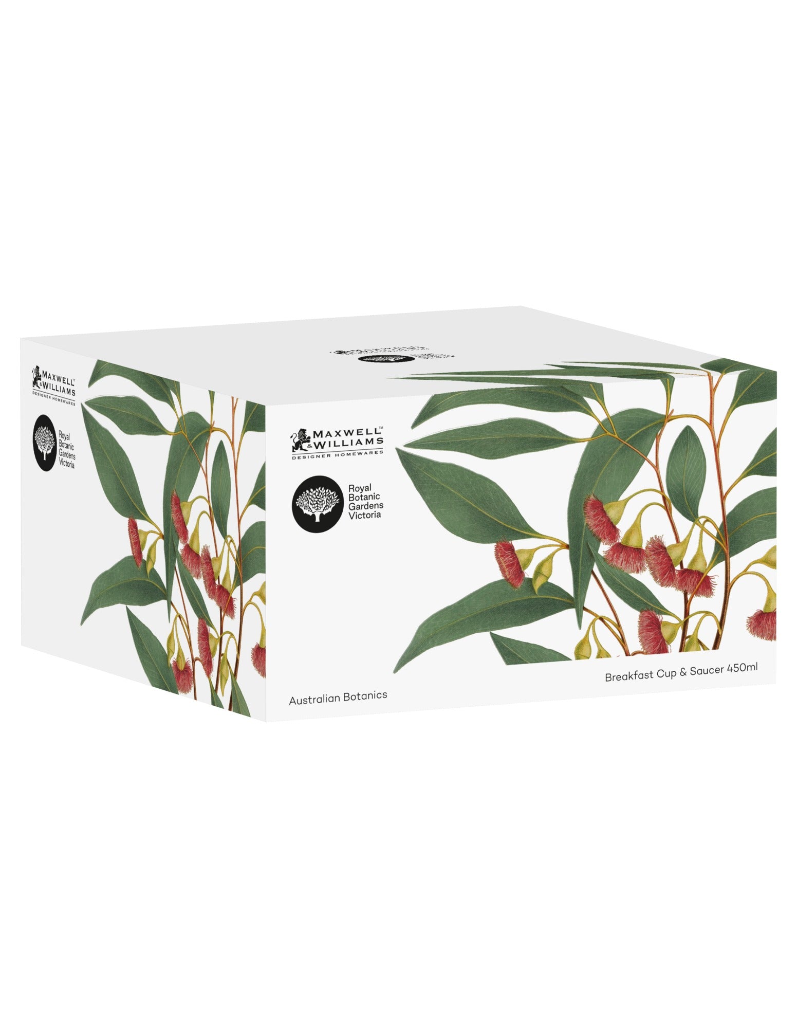 Maxwell & Williams Australian Botanics Breakfast Cup & Saucer 450ML Flowering Gum
