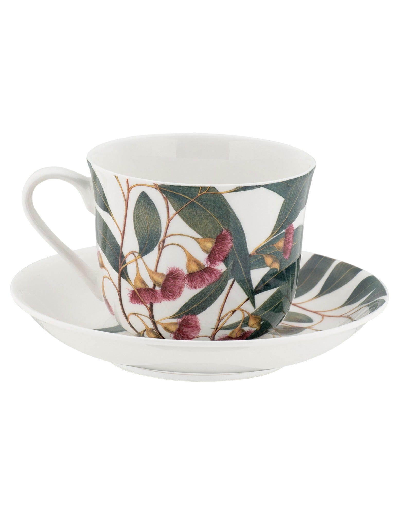 Maxwell & Williams Australian Botanics Breakfast Cup & Saucer 450ML Flowering Gum