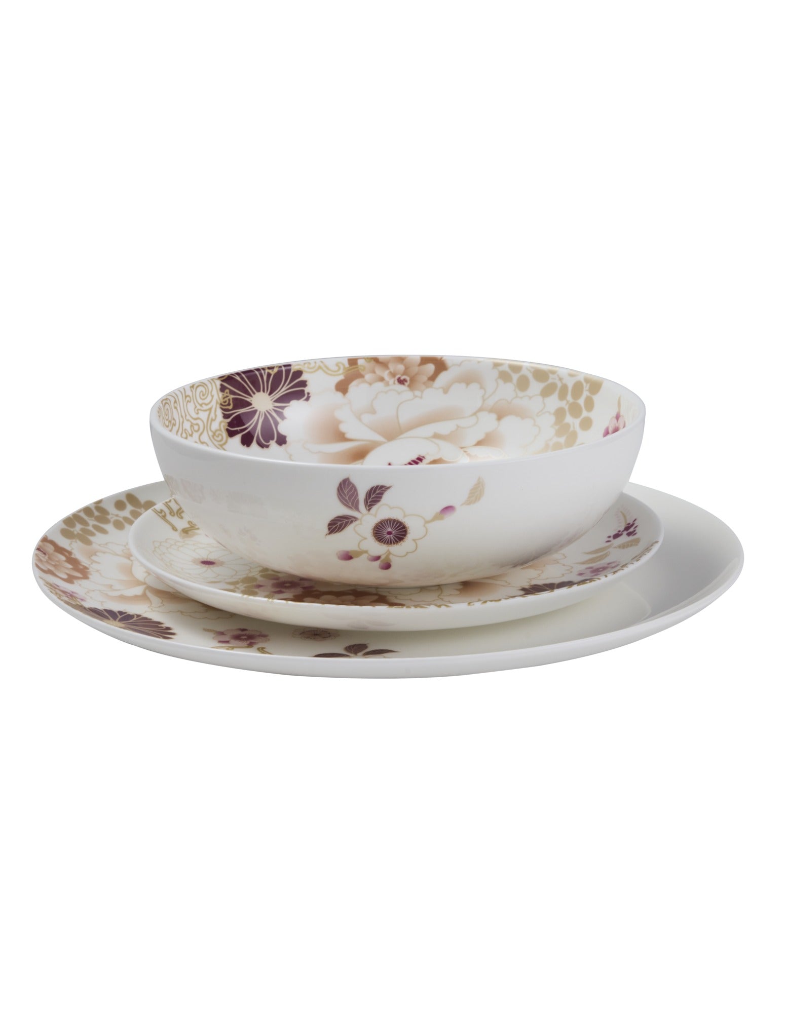 Maxwell & Williams Kimono Dinner Set 12 Piece White Gift Boxed