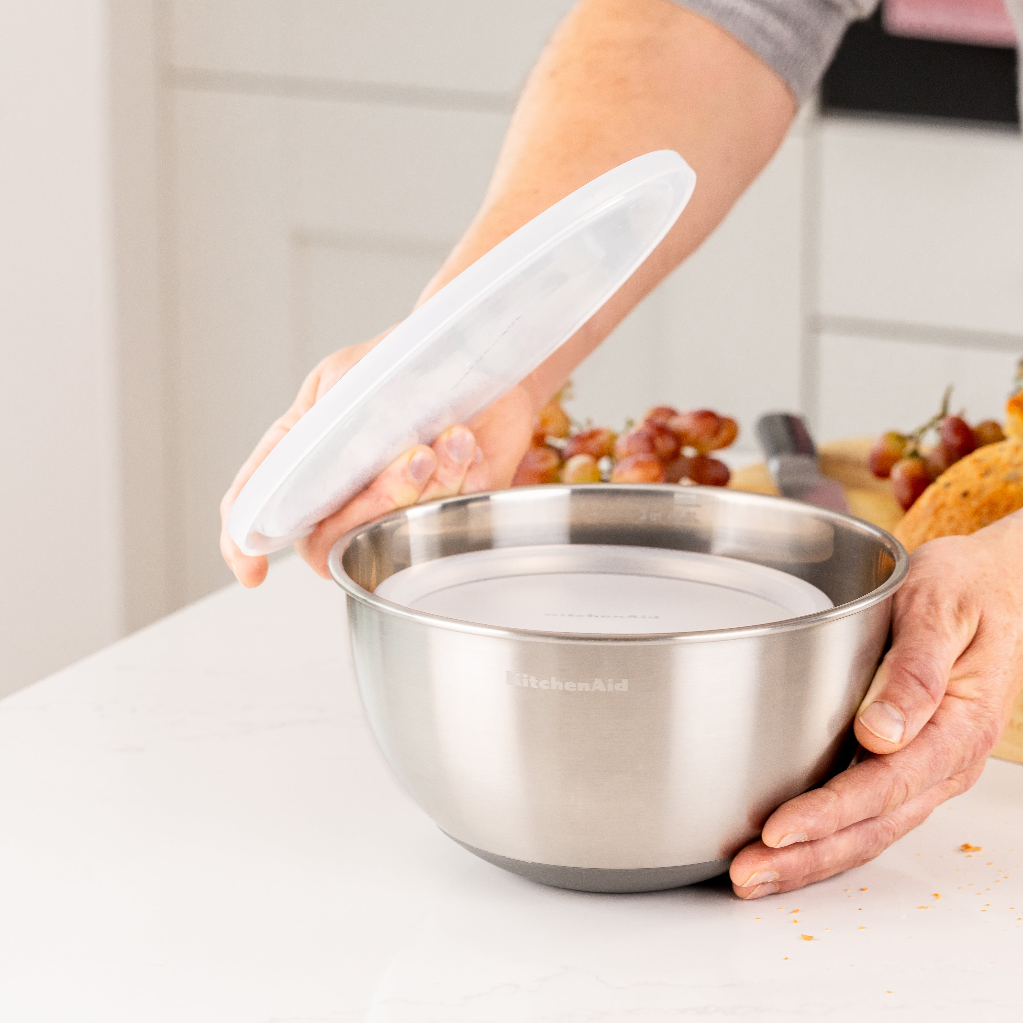 KitchenAid – Stainless Steel Mixing Bowls with Lids Set of 2