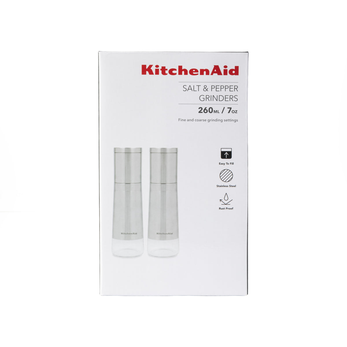 KitchenAid – Stainless Steel Salt & Pepper Grinders