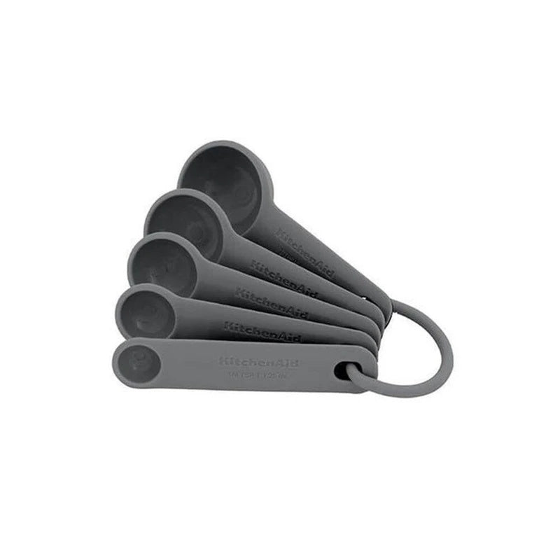 KitchenAid 5pc Measuring Spoons Cooking Utensil Charcoal Grey