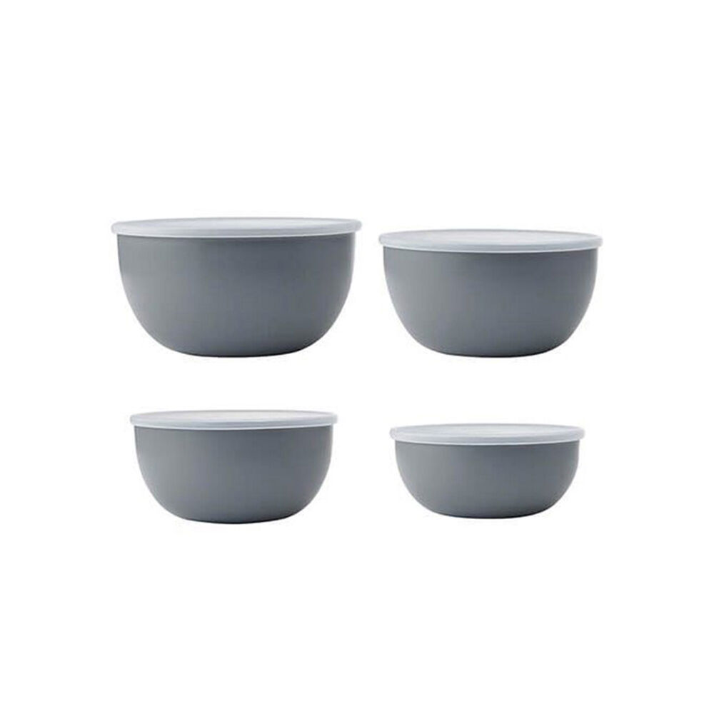 KitchenAid Meal Prep Storage Cointainer With Lids Charcoal Grey 4pc