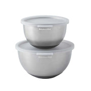 KitchenAid – Stainless Steel Mixing Bowls with Lids Set of 2