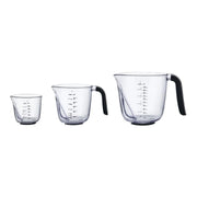 Kitchenaid Set of 3 Angled Measuring Jugs in Onyx Black