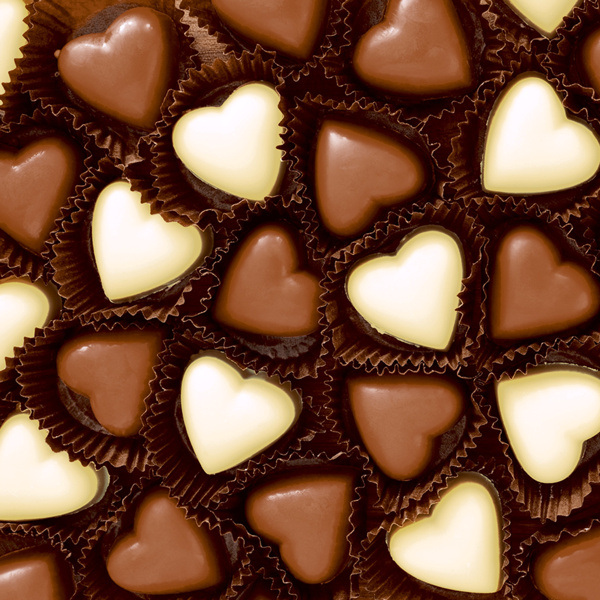 Paper+Design Luncheon Napkins - Chocolate Hearts