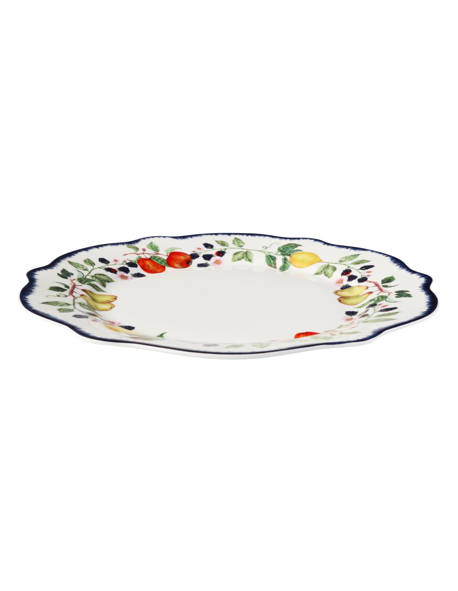Casa Domani Frutta Scallop Rim Plate 27cm