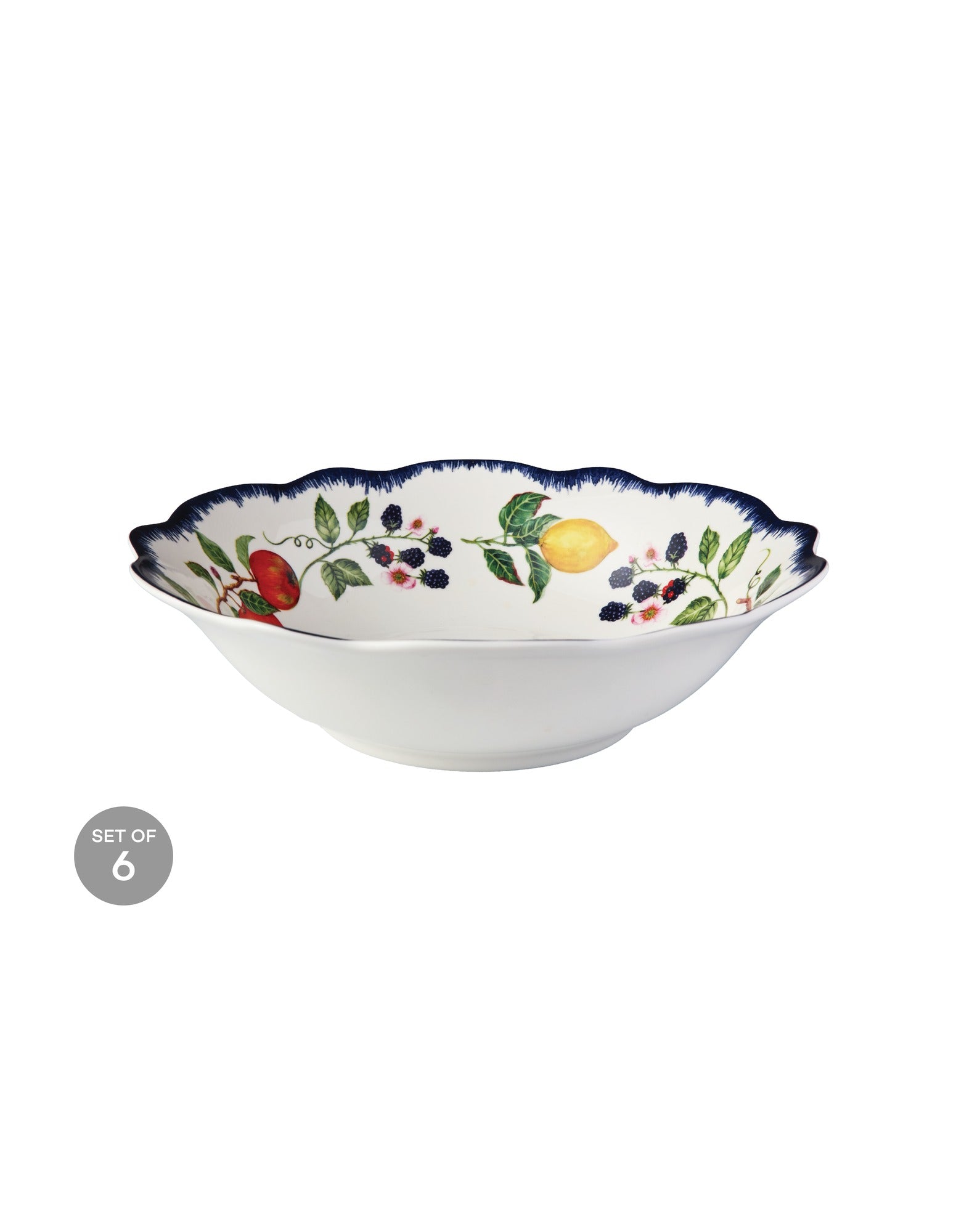 Casa Domani Frutta Scallop Coupe Bowl 20x5.5cm