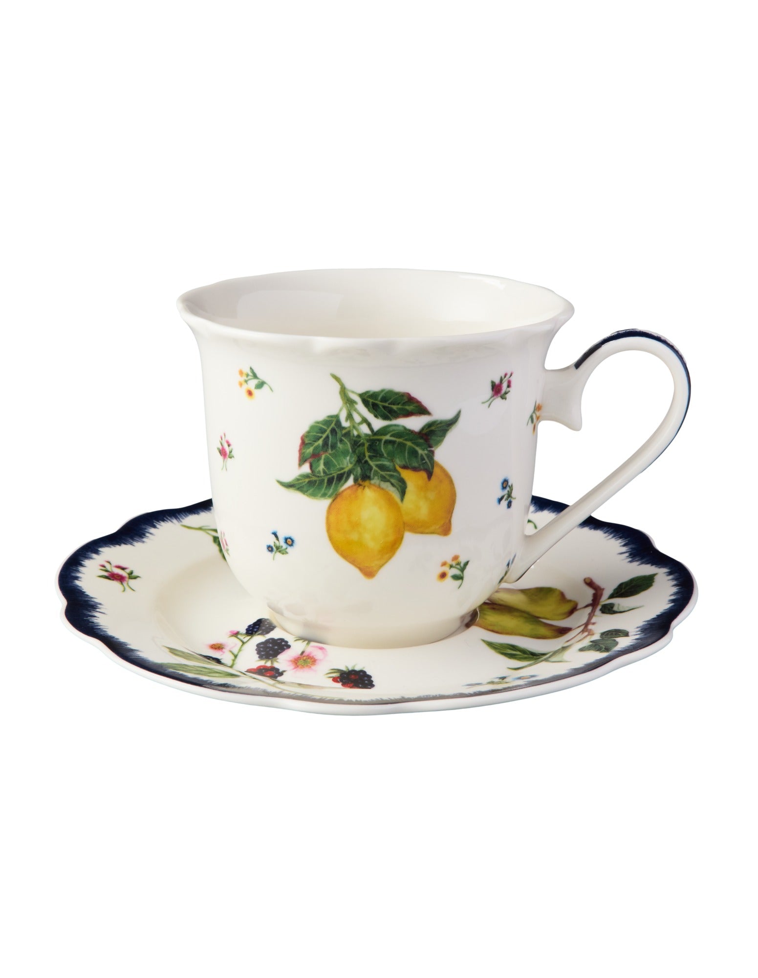 Casa Domani Frutta Scallop Cup & Saucer 280ml