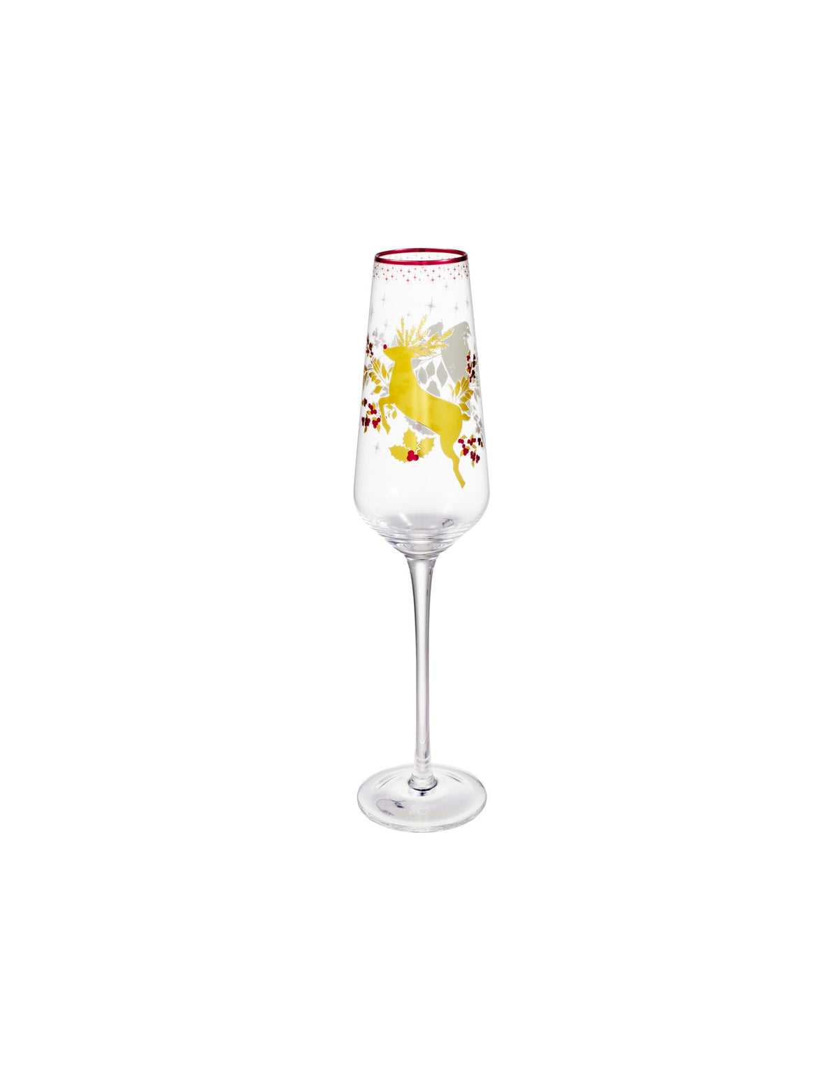 Maxwell & Williams  White Christmas 2026 Champagne Flute 240ML Set of 2 Gold Gift Boxed
