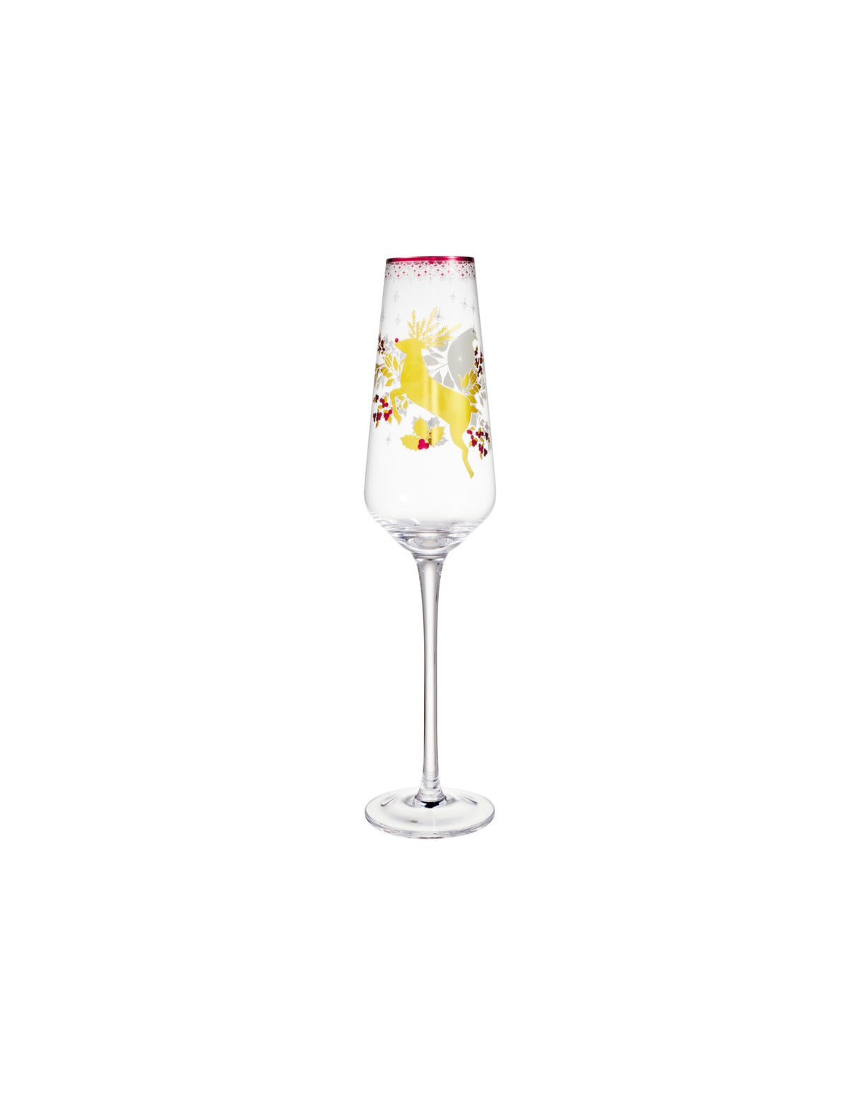 Maxwell & Williams  White Christmas 2026 Champagne Flute 240ML Set of 2 Gold Gift Boxed