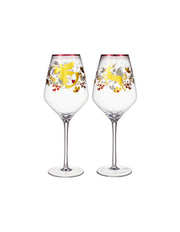 Maxwell & Williams  White Christmas 2026 Wine Glass 500ML Set of 2 Gold Gift Boxed