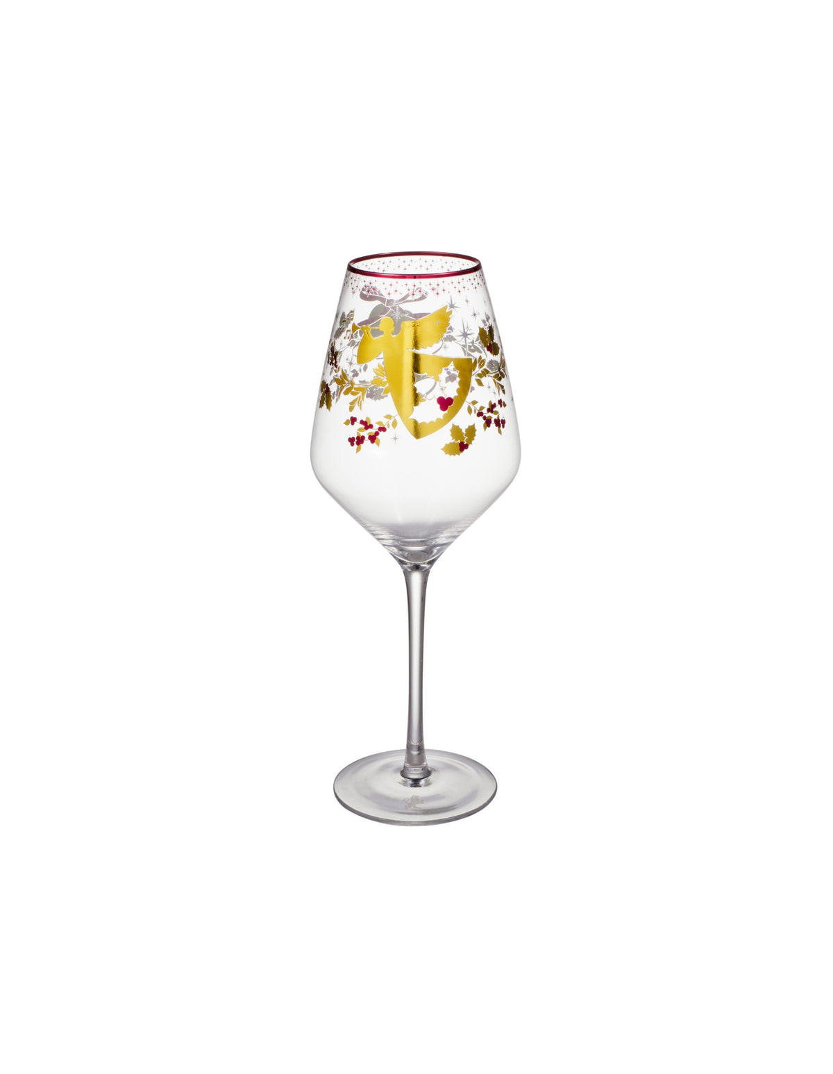 Maxwell & Williams  White Christmas 2026 Wine Glass 500ML Set of 2 Gold Gift Boxed