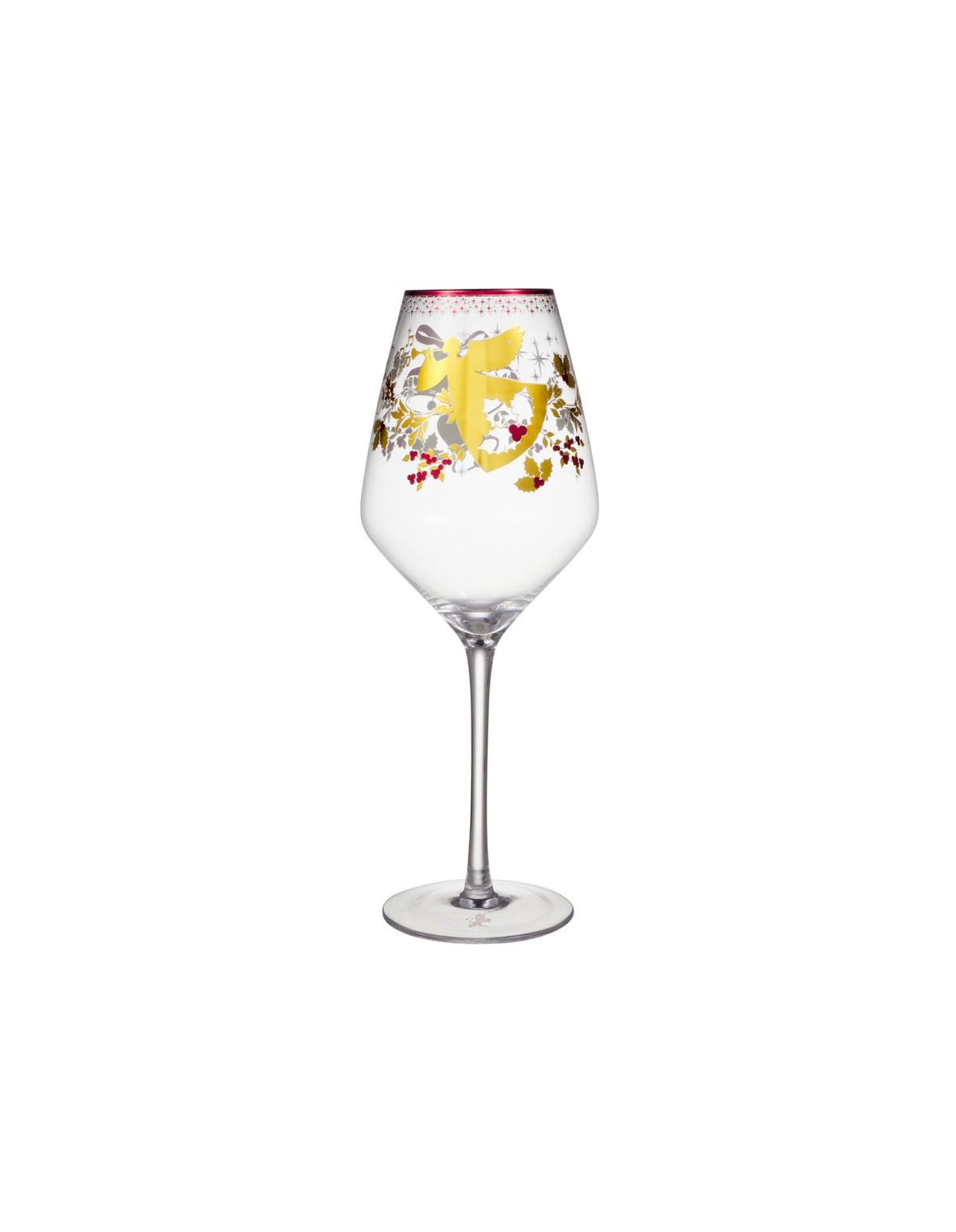 Maxwell & Williams  White Christmas 2026 Wine Glass 500ML Set of 2 Gold Gift Boxed