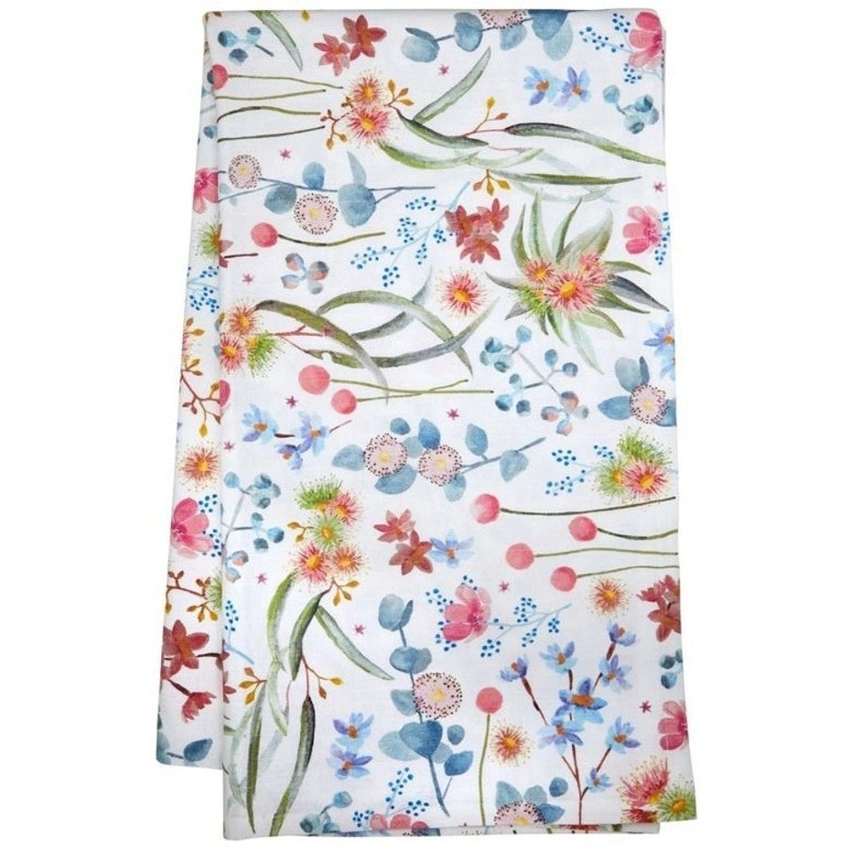 Maxwell & Williams Royal Botanic Gardens Eucalyptus Bloom Cotton Tablecloth 270x150cm