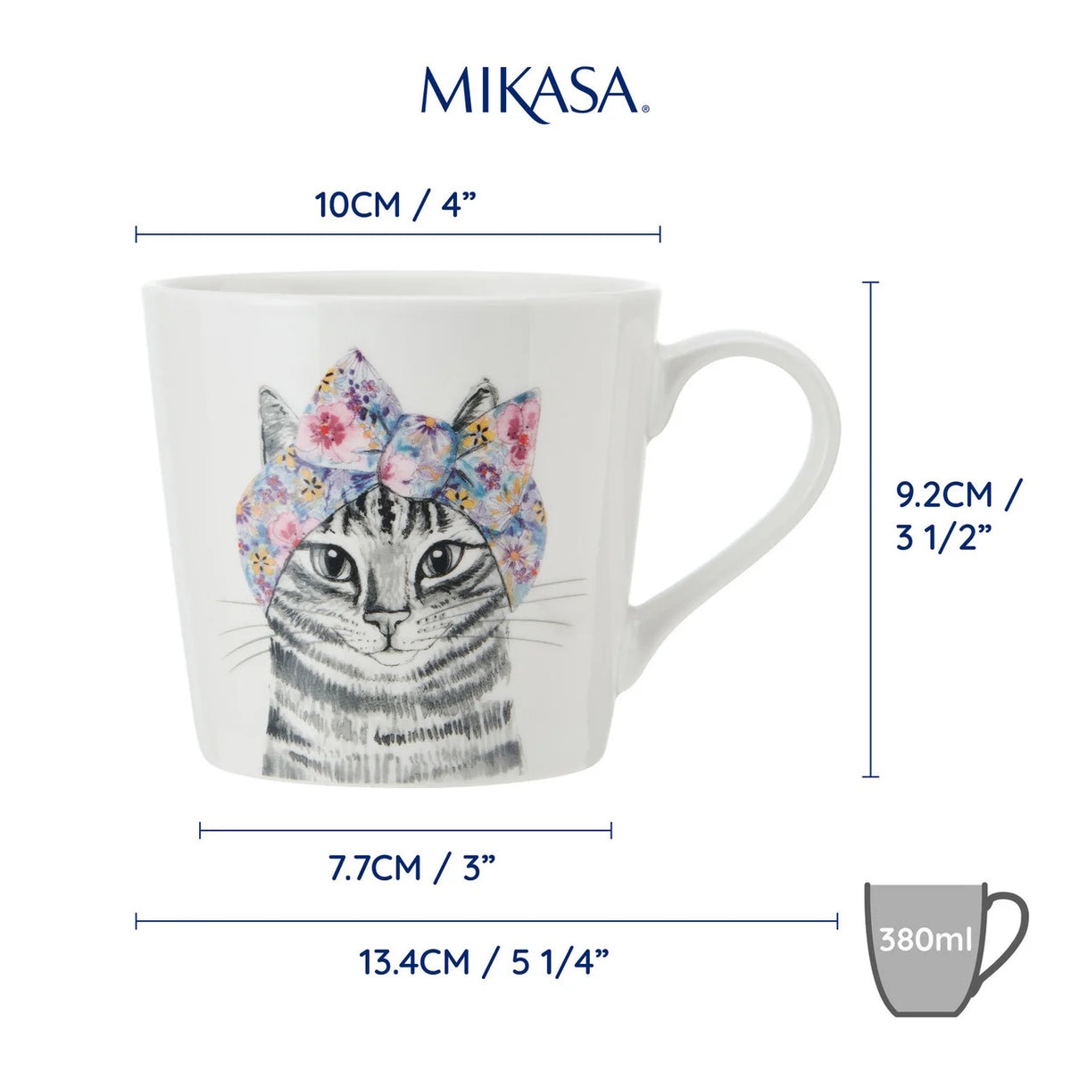 Mikasa Tipperleyhill Fine China Mug 380ml (Cat)