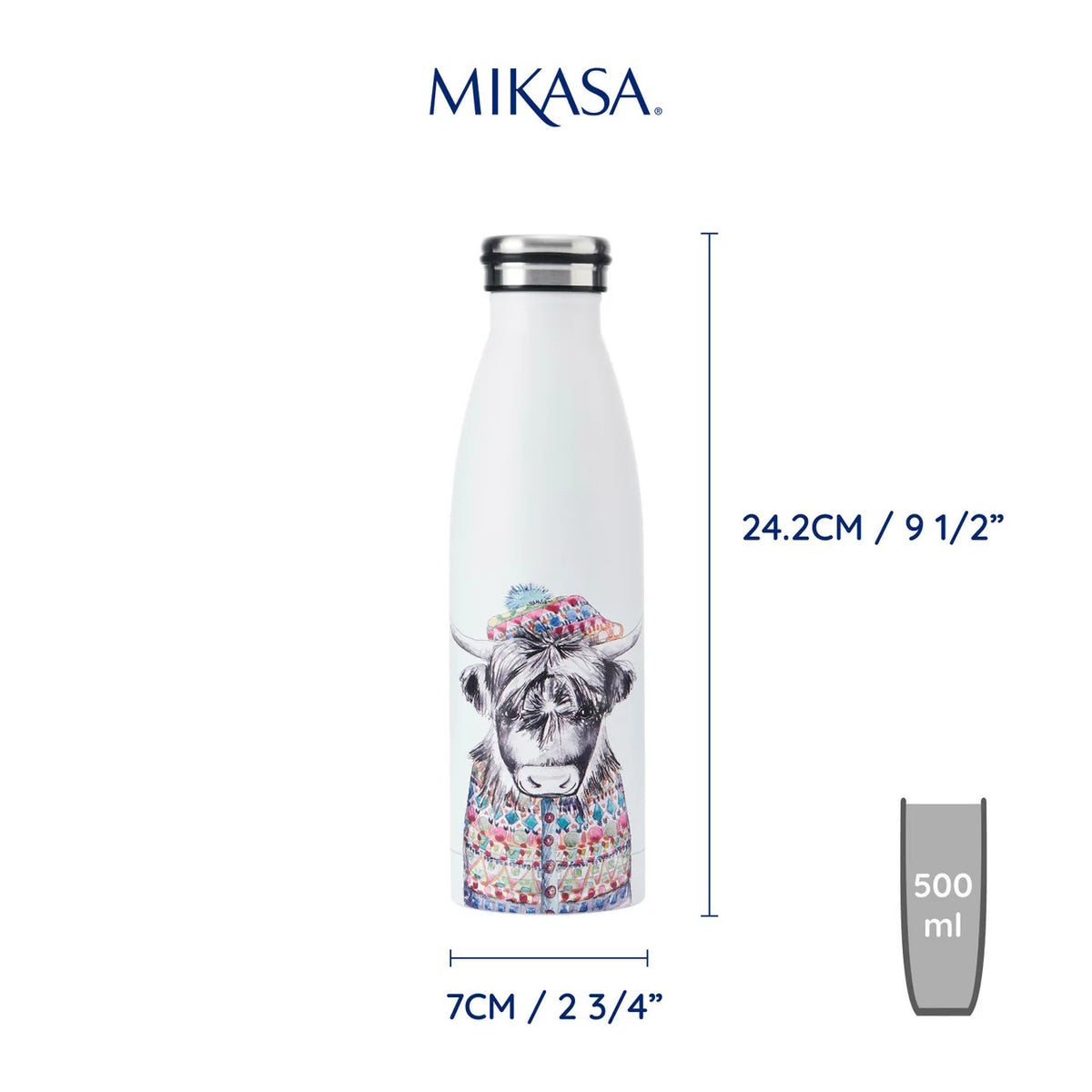 Mikasa Tipperleyhill Insulated Bottle 500ml (Cow)