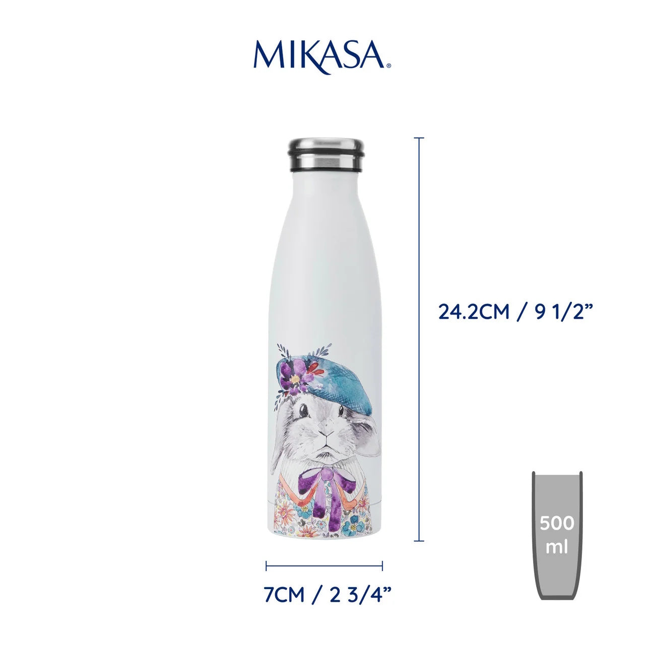 Mikasa Tipperleyhill Insulated Bottle 500ml (Rabbit)