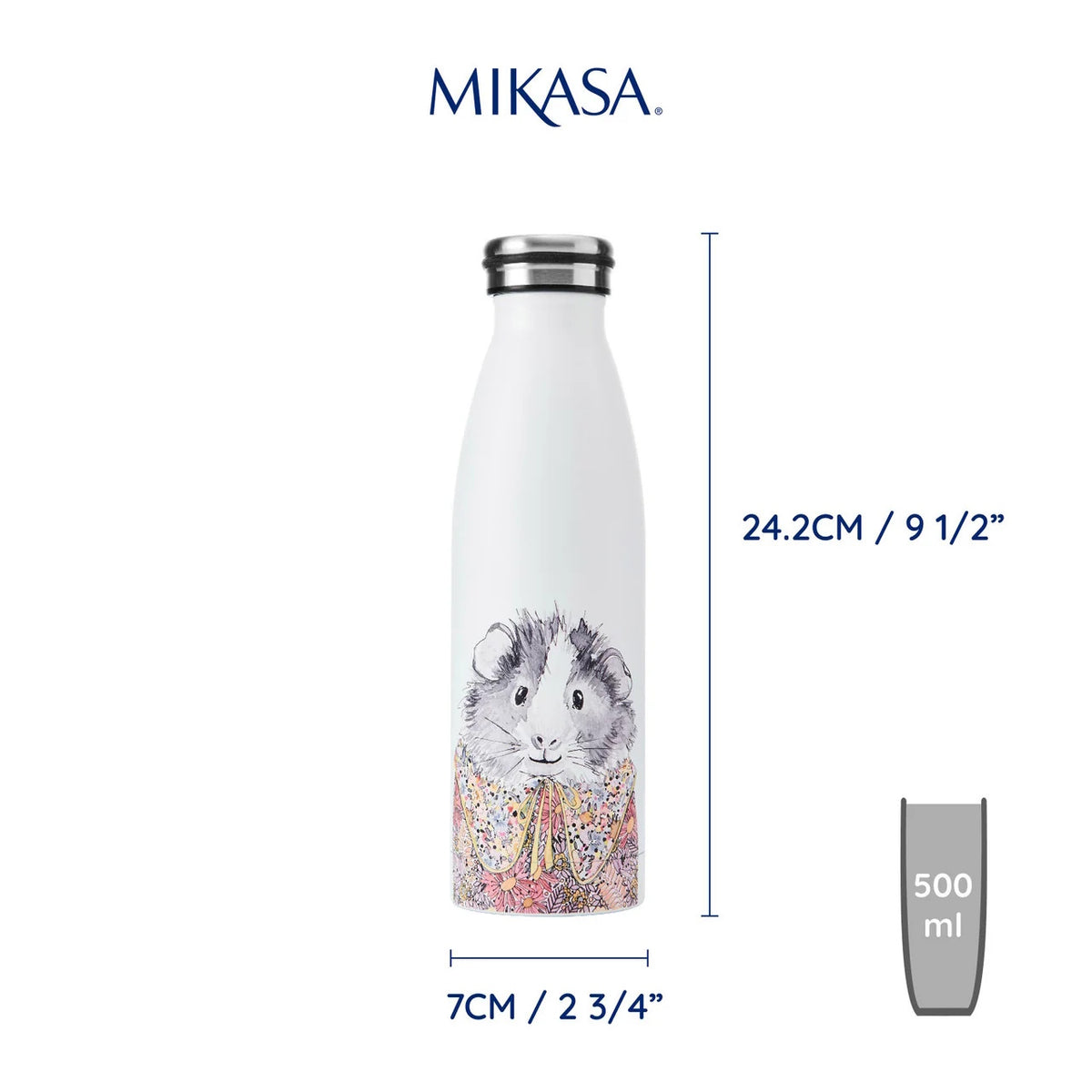 Mikasa x Tipperleyhill Insulated Bottle 500ml (Guinea Pig)