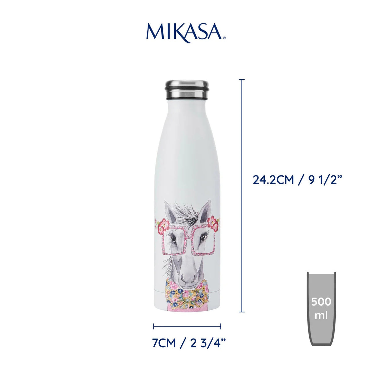 Mikasa x Tipperleyhill Insulated Bottle 500ml (Horse)