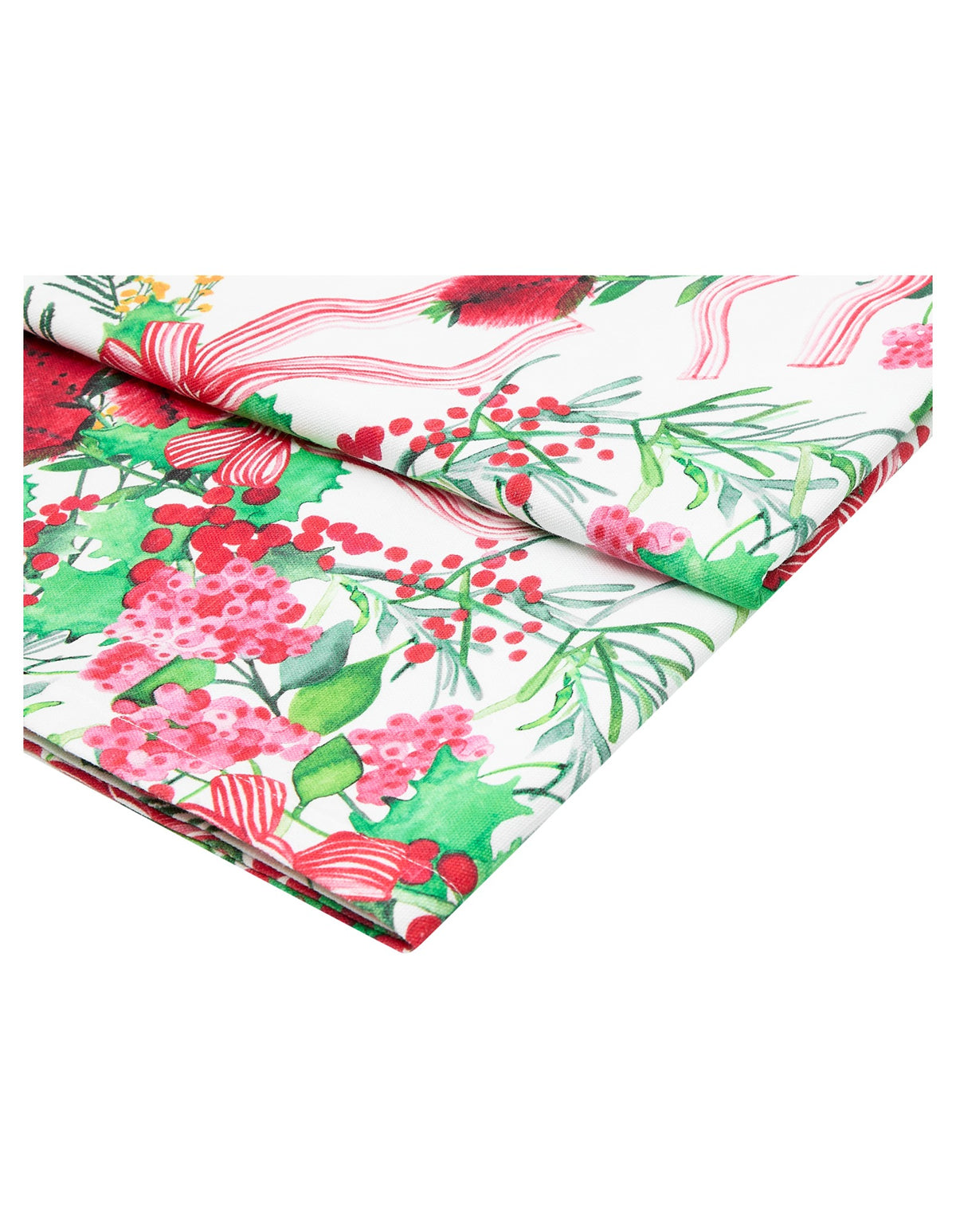 Maxwell & Williams Festive Flora Cotton Rectangular Tablecloth 270x150cm