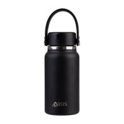 Oasis Stainless Steel Double Wall Insulated Mini Bottle 200ML Black
